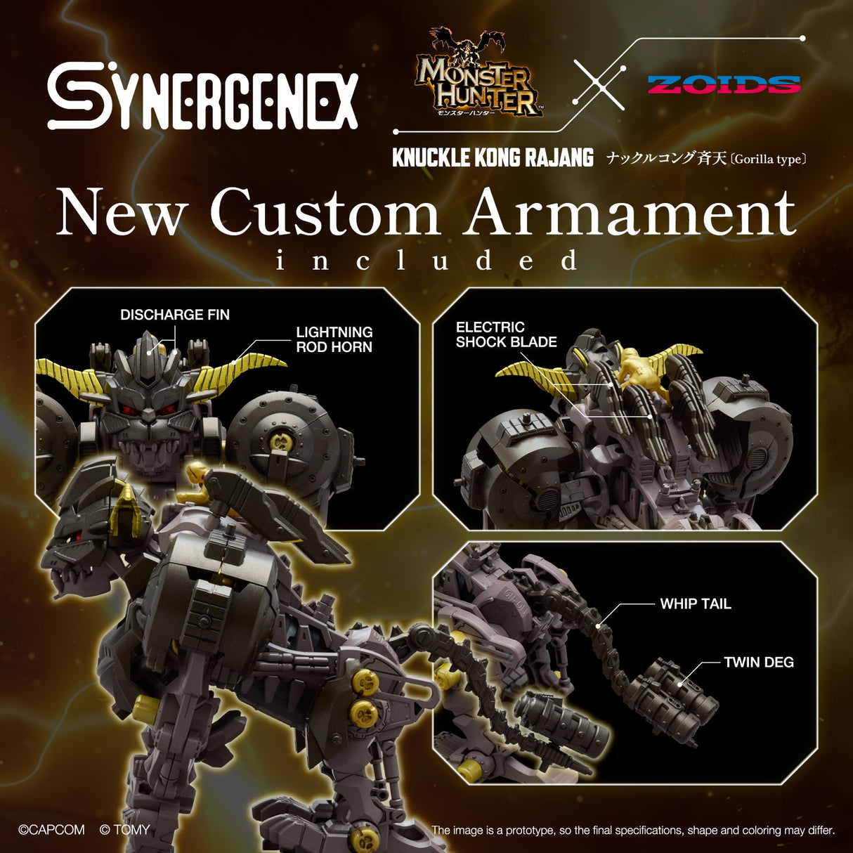 Monster Hunter X Zoids Knuckle Kong Rajang