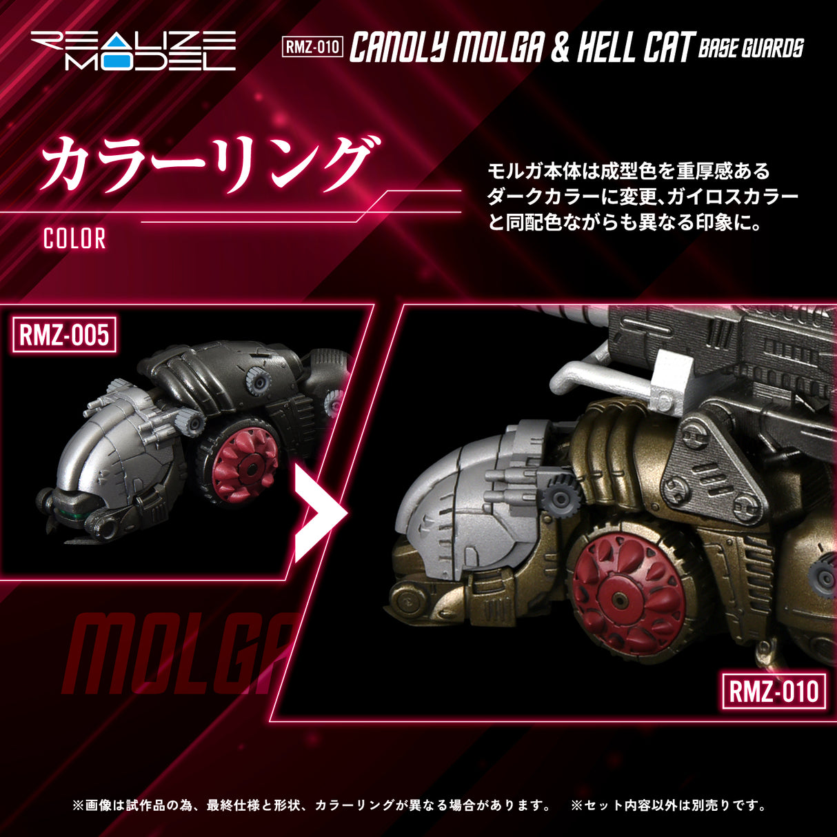 RMZ-010 Cannoly Molga & Hell Cat Base Guards