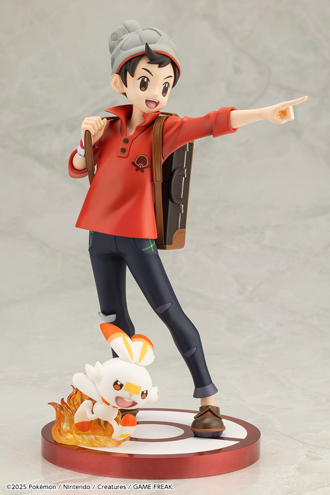 Pokémon Victor with Scorbunny ARTFX J STATUE