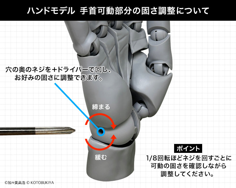 ARTIST SUPPORT ITEM HAND MODEL/L -PALE ORANGE- – KOTOBUKIYA US ONLINE