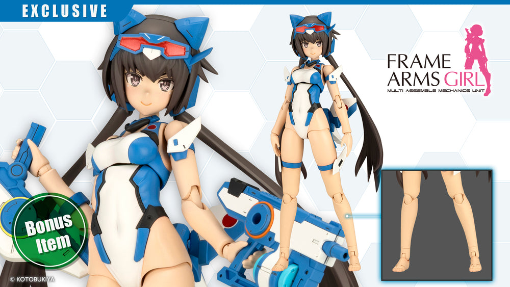 FRAME ARMS GIRL STYLET Swimsuit BLUE IMPULSE COLOR Ver. Bonus Feet Part(s)