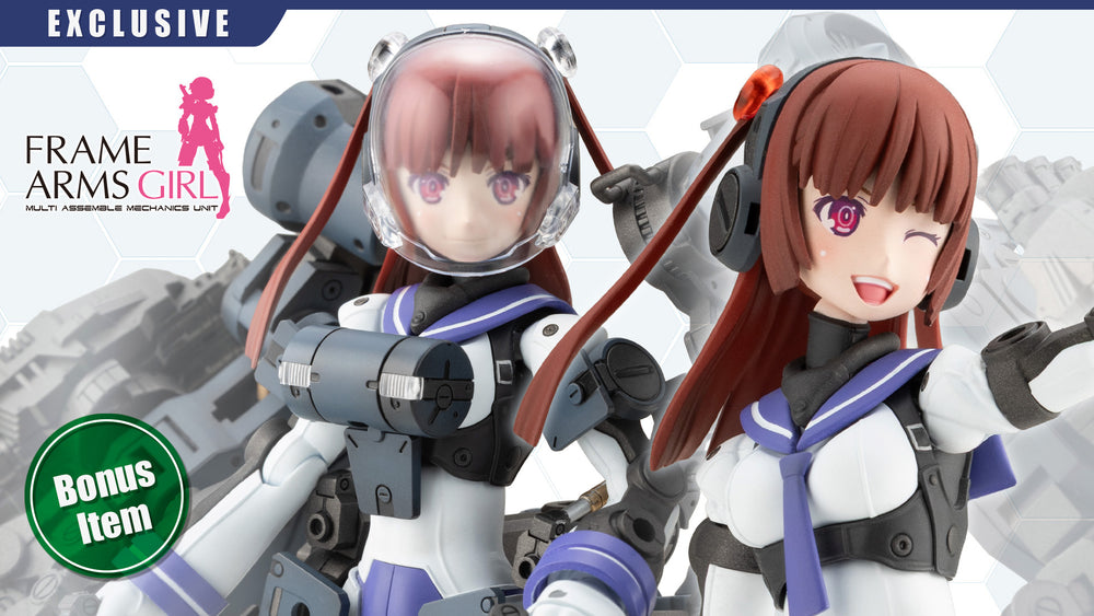 FRAME ARMS GIRL GREIFEN BARRACUDA Bonus Hair and Clear Parts Set