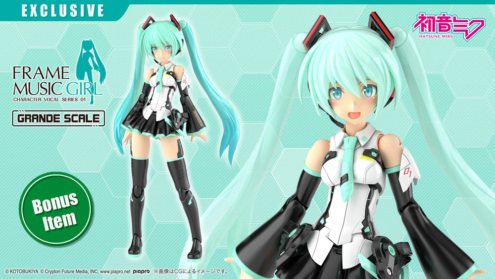 GRANDE SCALE Frame Music Girl Hatsune Miku Bonus Clear Hair Part(s)