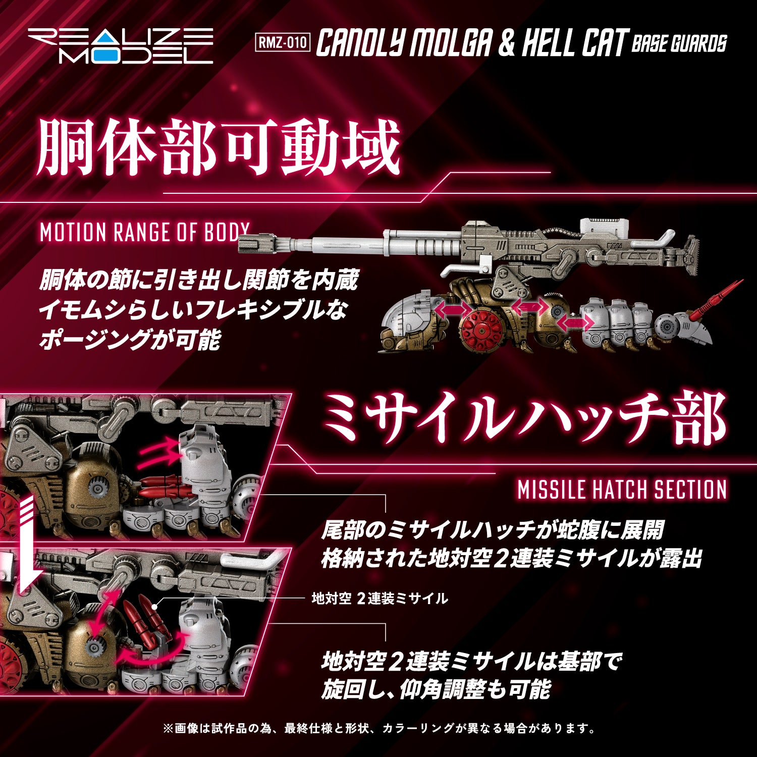 RMZ-010 Cannoly Molga & Hell Cat Base Guards – KOTOBUKIYA US ONLINE