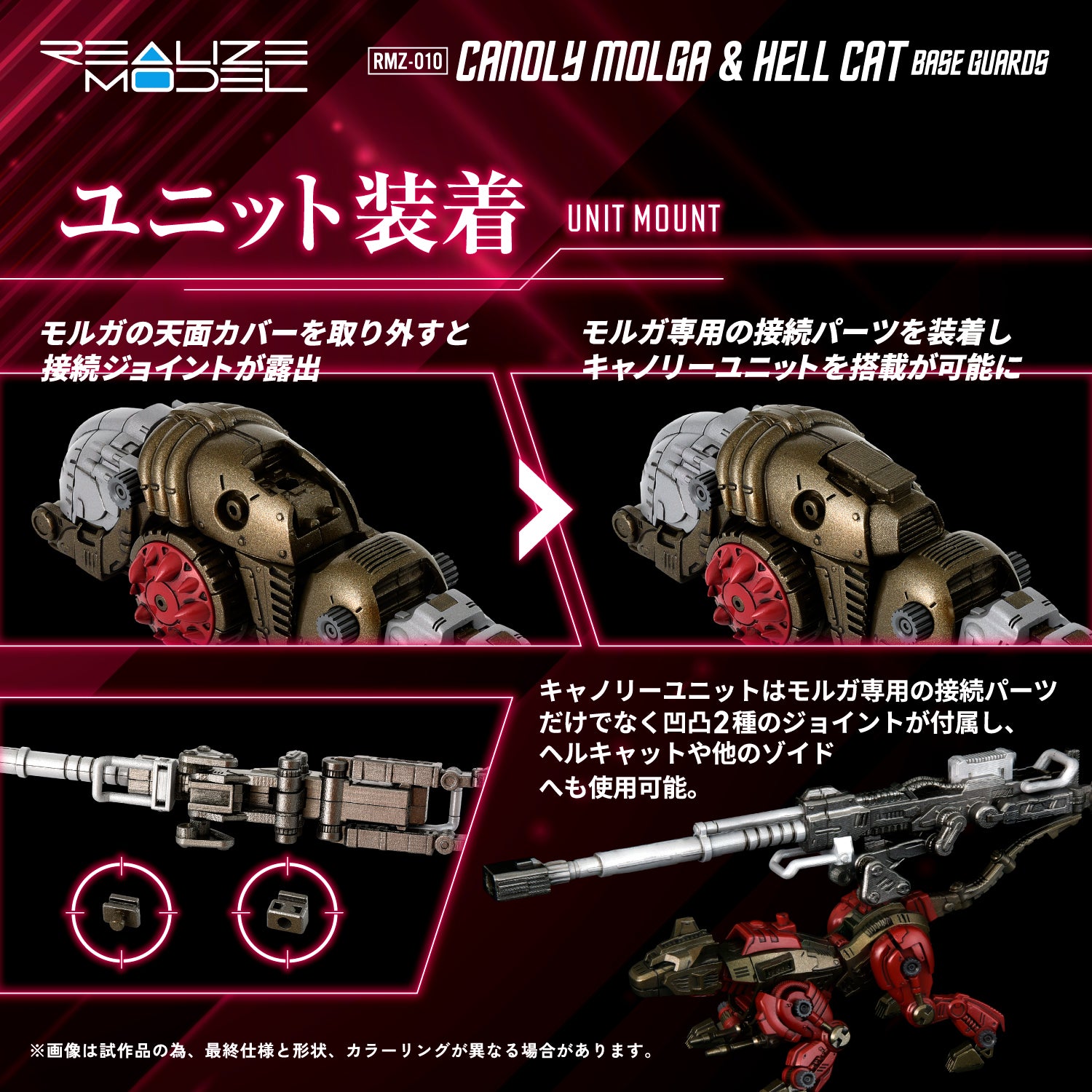 RMZ-010 Cannoly Molga & Hell Cat Base Guards – KOTOBUKIYA US ONLINE