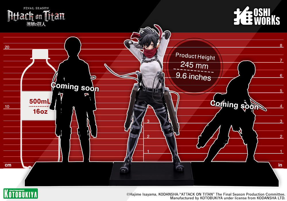Mikasa Ackerman The Final Season ver. OSHI WORKS – KOTOBUKIYA US