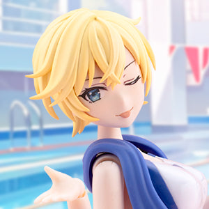 RUI SAOTOME【TOUOU HIGH SCHOOL COMPETITIVE SWIMSUIT】DREAMING STYLE WHITE DOLPHIN