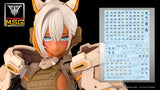 MEGAMI DEVICE M.S.G YGGDRASIS SKOLL SHARPSHOOTER TEMPEST EYE DECAL SET