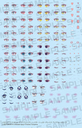 DESIRE MAIDEN RAIDER SUGAR GLAZE EYE DECAL SET