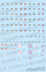 MEGAMI DEVICE M.S.G PUNI☆MOFU SHIRO MAO EYE DECAL SET