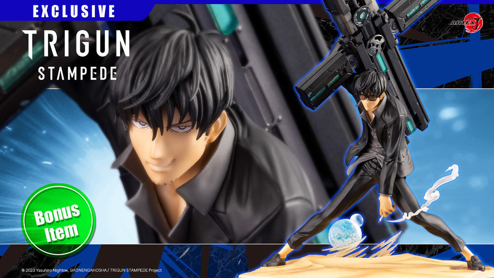 ARTFX J Nicholas D. Wolfwood TRIGUN STAMPEDE Ver. Deluxe Edition Bonus Face Expression Part(s)