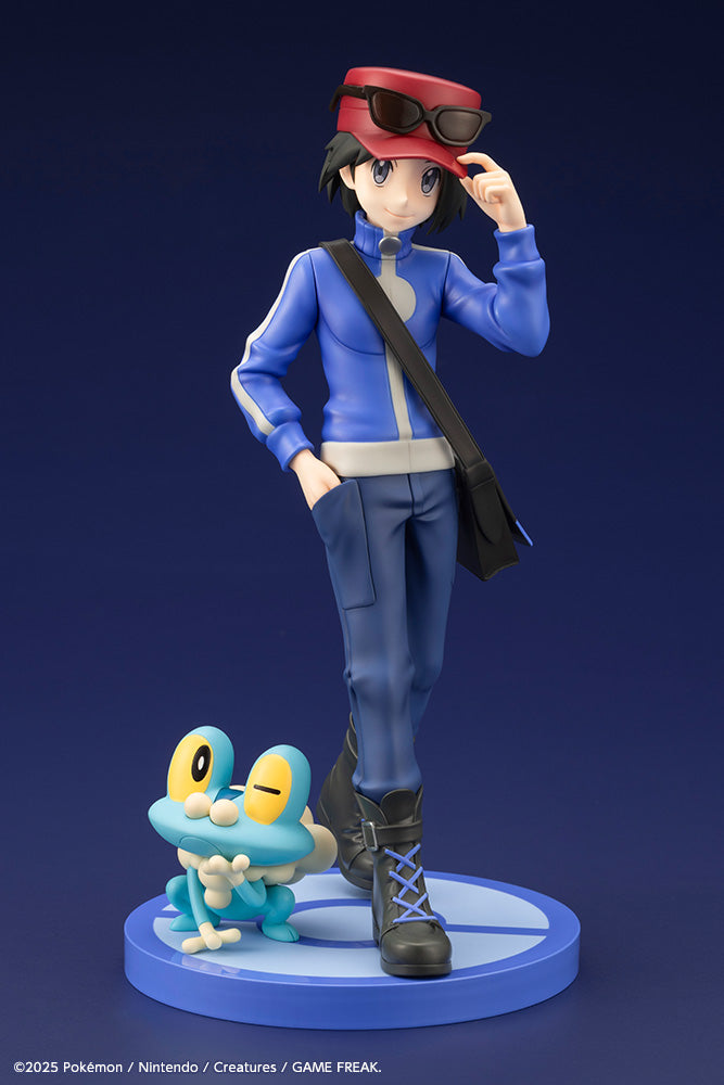Pokémon Calem with Froakie ARTFX J STATUE – KOTOBUKIYA US ONLINE