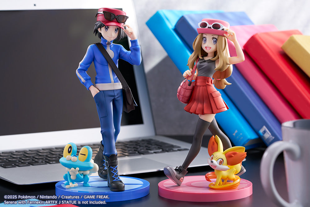 Pokémon Calem with Froakie ARTFX J STATUE