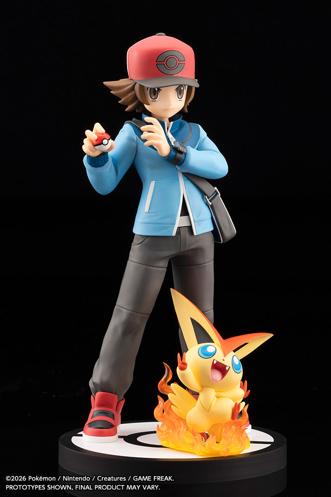 Pokémon Hilbert with Victini ARTFX J STATUE