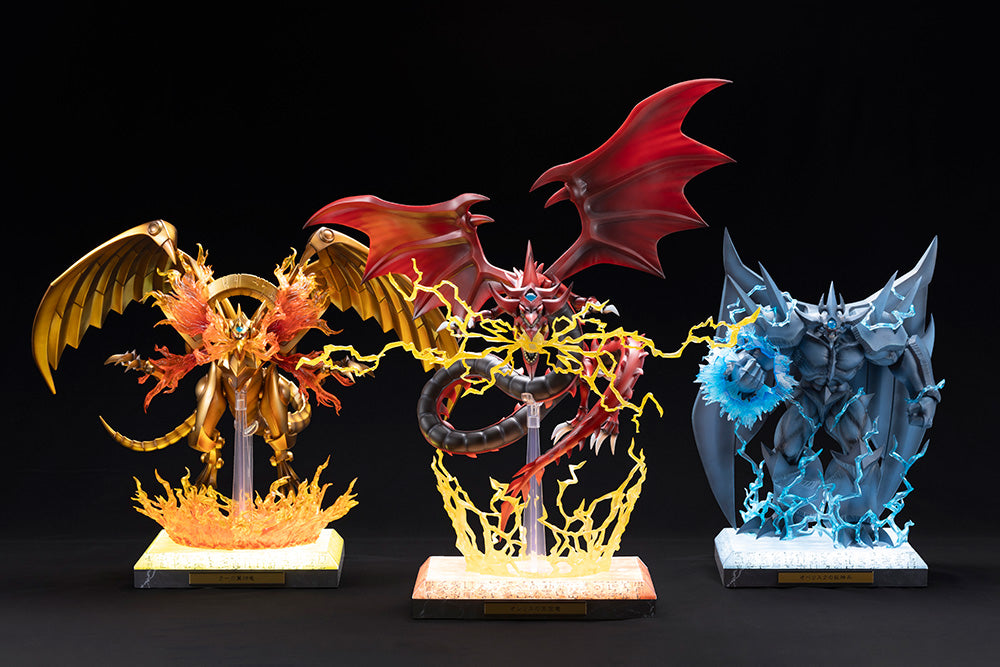 Yu-Gi-Oh! Egyptian God Statue set (The Winged Dragon of Ra & Slifer the Sky Dragon & Obelisk the Tormentor)