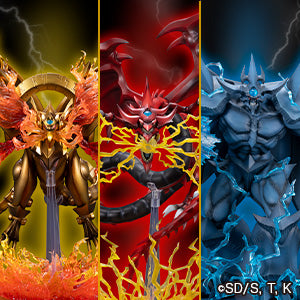 Yu-Gi-Oh! Egyptian God Statue set (The Winged Dragon of Ra & Slifer the Sky Dragon & Obelisk the Tormentor)