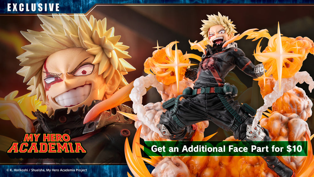 ARTFX J Katsuki Bakugo FINAL SEASON Ver. Bonus Face Expression Part(s)