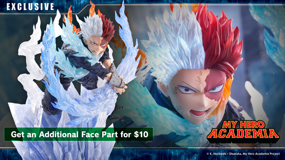 ARTFX J Shoto Todoroki Coldflame's Pale Blade Ver. Bonus Face Expression Part(s)
