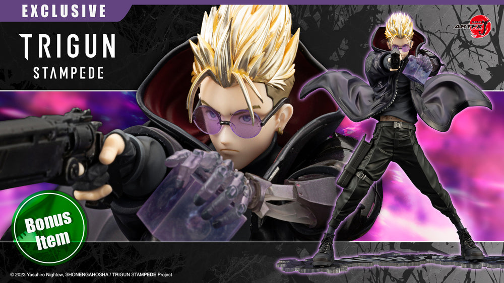 ARTFX J Vash the Stampede -The Gunman in Black- TRIGUN STAMPEDE Ver. Bonus Serious Face Part